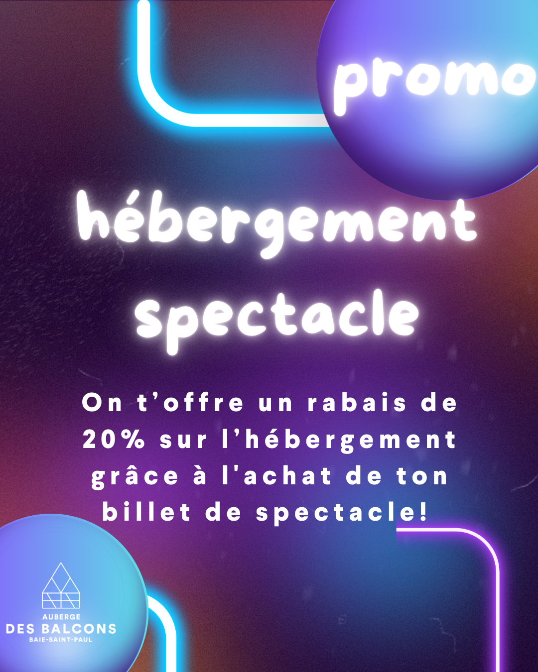 Promo Hébergement spectacle